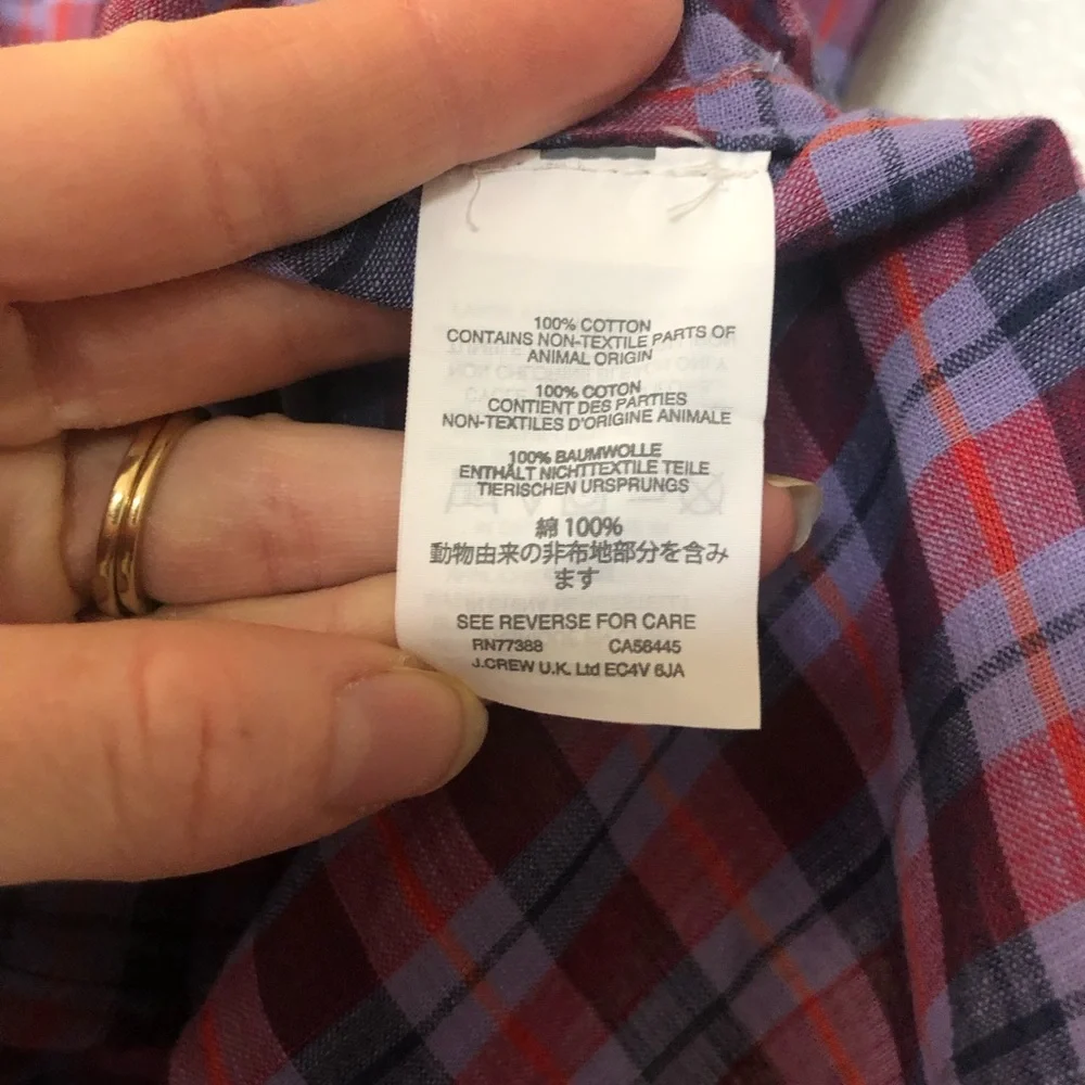 J. Crew boy’s 12 plaid 100%cotton pictures school preppy academia Harry Potter